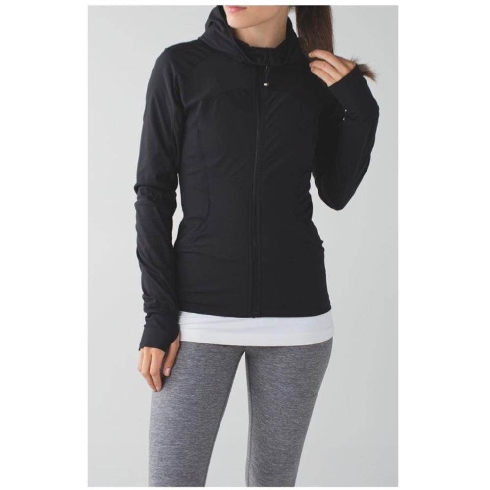 Lululemon In Flux Women’s Reversible Activewear Full-Zip Jacket in Black Size 4